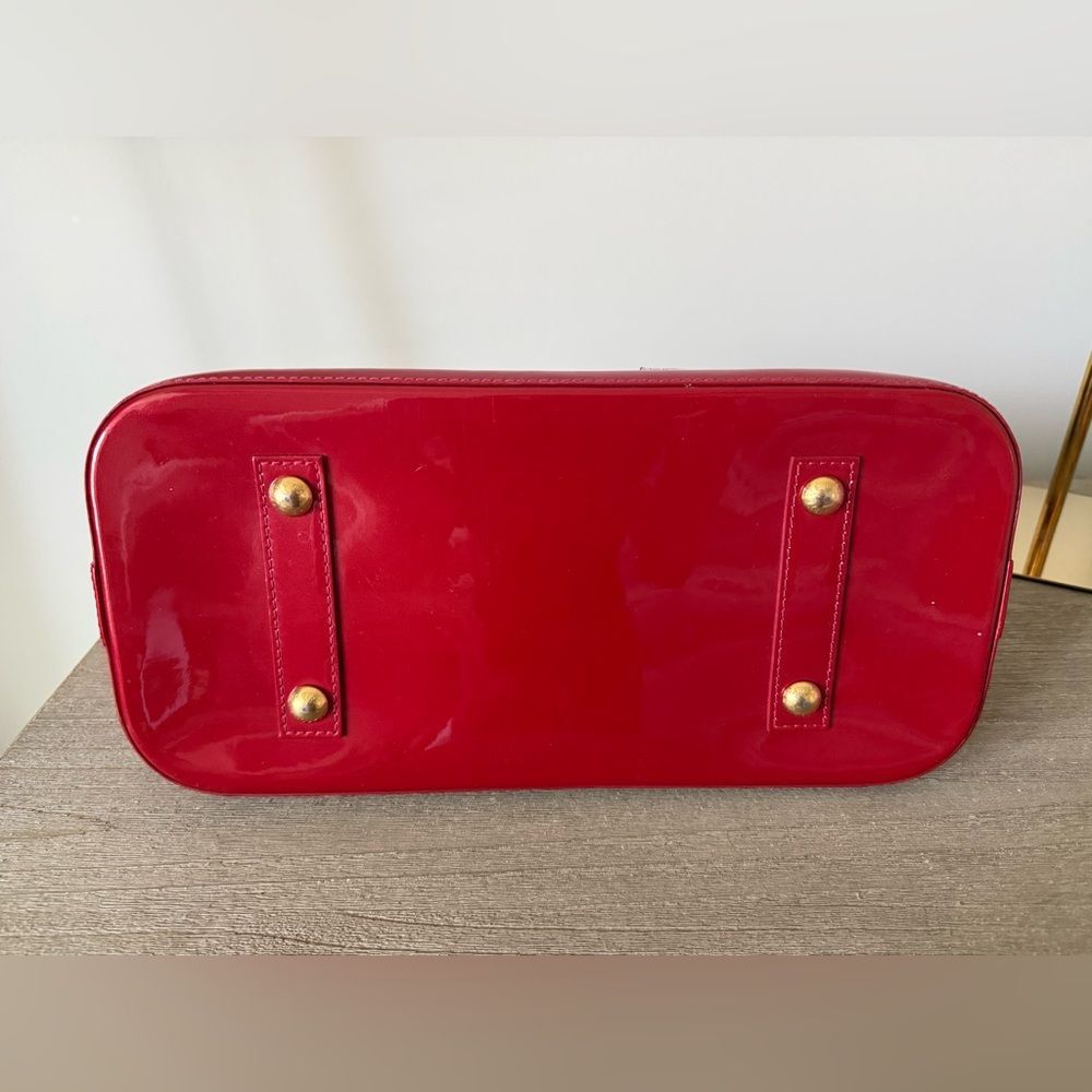 Louis Vuitton Monogram Vernis Alma GM in Red Patent Leather EUC - Picture 4 of 8